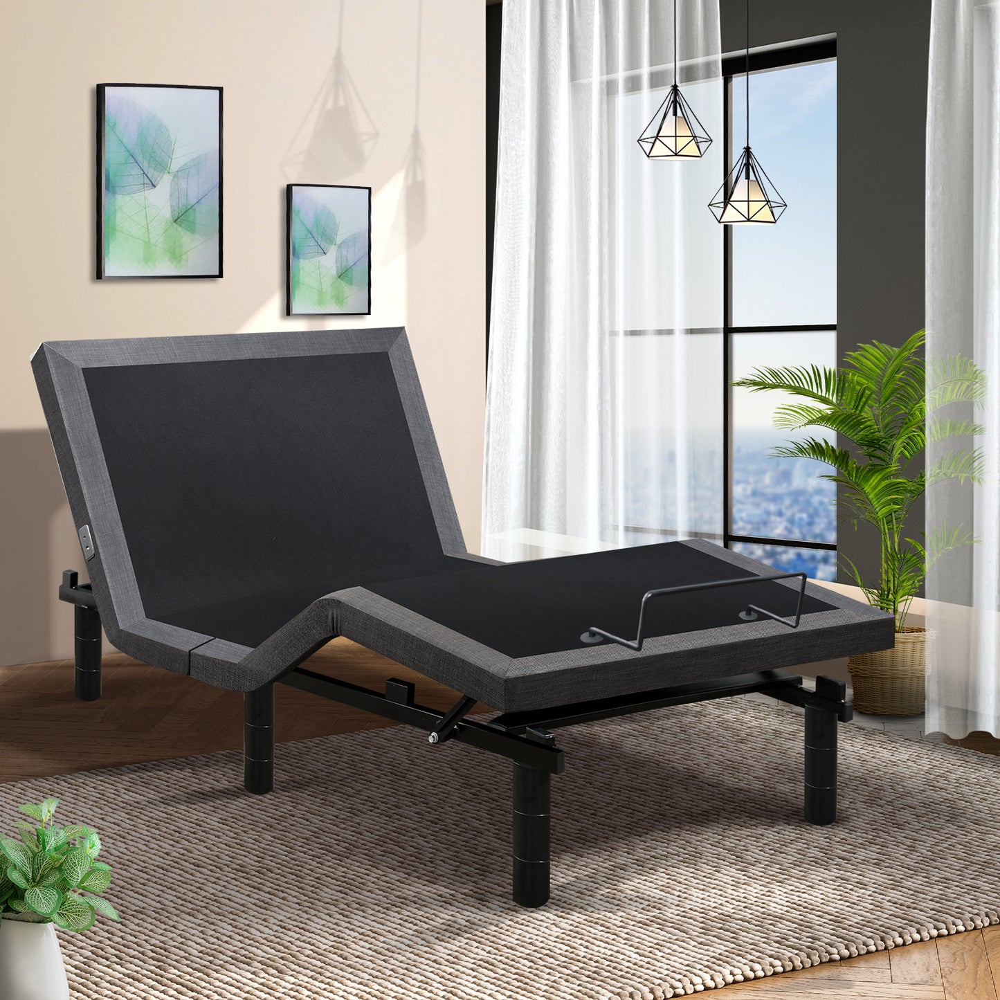 Adjustable Bed Base with Wireless Remote